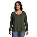 Women's Relaxed Fit Long Sleeve Scoop Neck T Shirt
