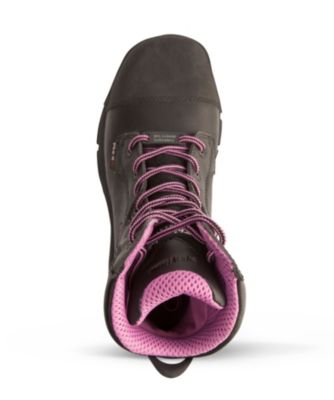 pink composite toe boots