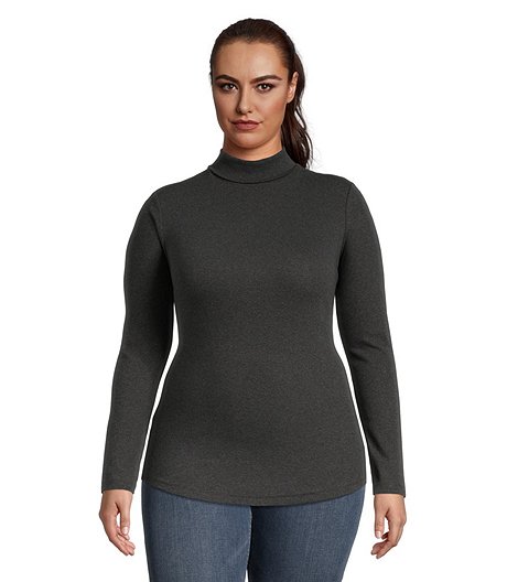 Women's Fitted Long Sleeve Turtleneck Top
