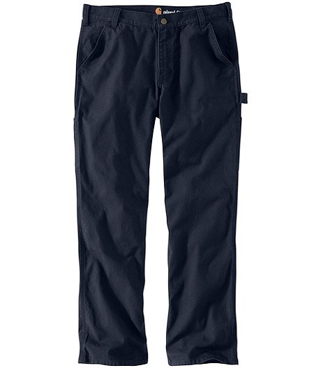 Pantalon de travail en toile de coupe décontractée pour hommes, Rugged Flex, bleu marine