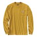 Men's Flag Graphic Relaxed Fit Long Sleeve Crewneck T-Shirt - Dijon Heather