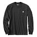Men's HTR Crew Neck Graphic Long Sleeve Relaxed Fit T-Shirt - Carbon 