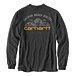 Men's HTR Crew Neck Graphic Long Sleeve Relaxed Fit T-Shirt - Carbon 