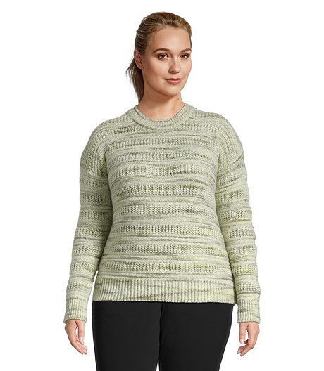 Women's Spacedye Crewneck Pullover Sweatshirt