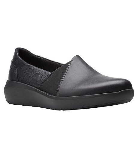 Chaussures à enfiler noires pour femmes, Kayleigh Step