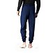 Men's Pile Elastic Waist Stretch Everyday and Base Layer Pants - Navy
