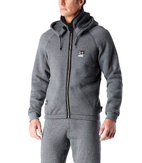Men's Flame Resistant Jacket with Detachable Hood - Grey