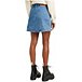 Women's A-Line Button Front Mini Jean Skirt Heck Yes - Light Indigo