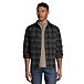 Men's Polyester Sherpa Lined Classic Fit Cotton Plaid Shirt Jacket