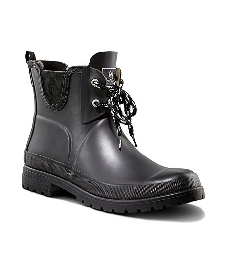 Women's Poppy II Waterproof Rubber Rain Boots - Black
