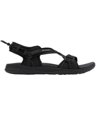 black athletic sandals