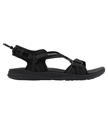 Women's Strappy Sport Sandals - Black