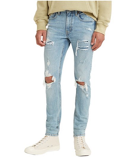 Men's Mid Rise Skinny Taper Jeans - Dark Wash