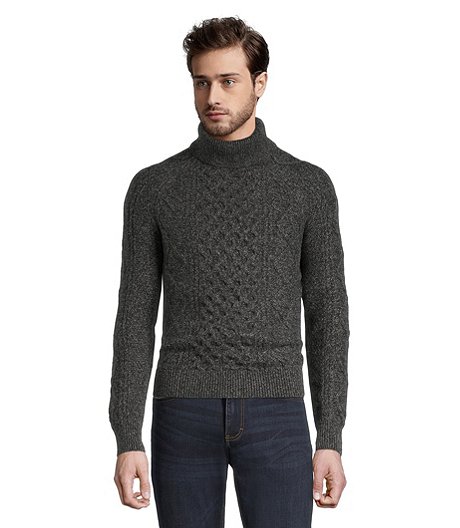 Men's Heritage Cable Turtleneck Sweater