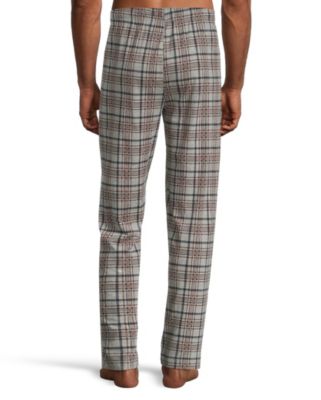 drawstring plaid pants mens