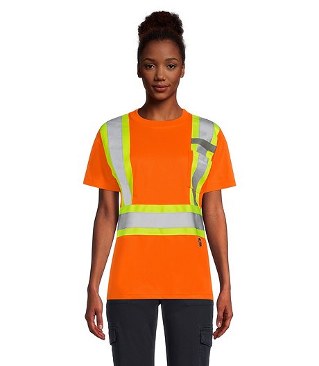 Women's Hi Viz Orange Safety T-Shirt