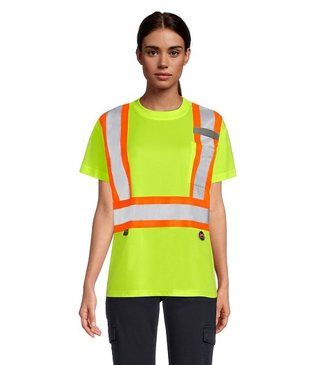 Women's Hi Viz Yellow Safety T-Shirt