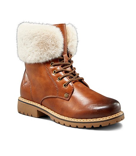 Women's Anna T-Max Insulated Winter Boots with OC Rotor Grip - Brown