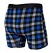 Men's Vibe Slim Fit Boxer Brief Underwear - Blue Flannel Check