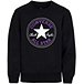 Girls' 7-16 Years Chuck Patch Crew Neck Long Sleeve Graphic Fleece Sweater - Black