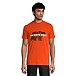 T-shirt graphique à manches courtes pour hommes, orange foncé