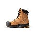 Women's 8 Inch Quad Comfort Basic Steel Toe Composite Plate Nubuck Leather Work Boots - Brown