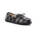 Men's Plaid Handsewn Slippers with Fleece Lining