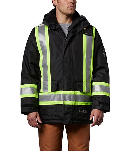 Men's Hi Vis Hyper-Dri 3 Waterproof T-Max Lined Rip Stop Polyester Parka Jacket