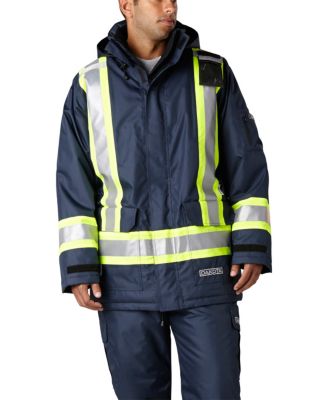 Men's Dakota Hi-Vis HD3 T-MAX Lined Parka Black 3 Extra Large / Regular Men's Dakota Hi-Vis HD3 T-MAX Lined Parka Black 3 Extra Large / Regular