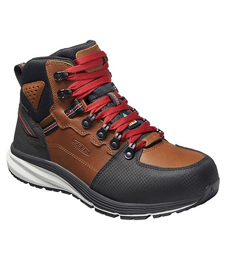 Men's Composite Toe Composite Plate Red Hook Waterproof Mid Safety Boots - Tobacco | Mark's