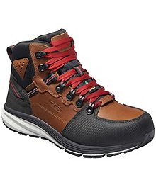 Keen Utility Men's Composite Toe Composite Plate Red Hook Waterproof Mid Safety Boots - Tobacco