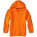 Boy's 4-7 Years Long Sleeve Logo Fleece Sweatshirt - Orange