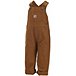 Toddler Boys' 2-4 Years Canvas Bib Overall - Carhartt Brown