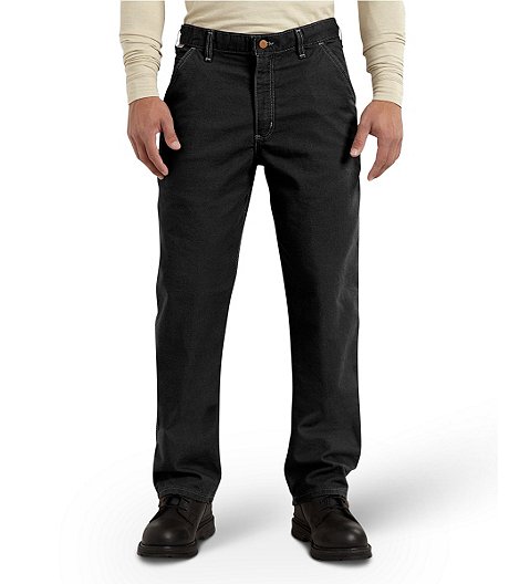 Men's Flame Resistant Washed Duck Work Dungaree
