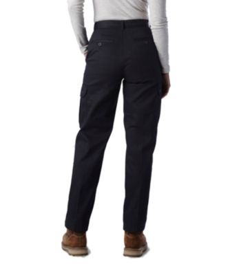 ladies black cargo work trousers