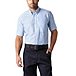 Men's Solid Oxford Cloth Wrinkle Resistant Button Down Short Sleeve Shirt