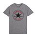 Boys' 7-16 Years Core Chuck Patch Crew Neck Short Sleeve Graphic T Shirt - Dark Grey Heather