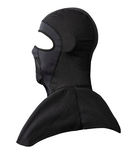 Men's T-Max Heat Balaclava Facemask with Shoulder Mantle - Black