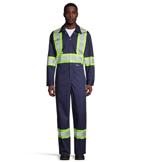 Men's Coverall with Reflective Tape