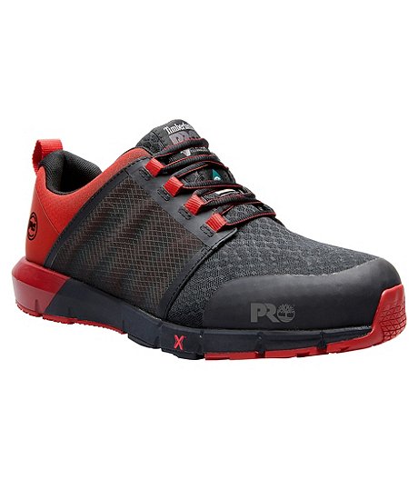 Men's Radius Athletic Safety Shoes - Black/Red