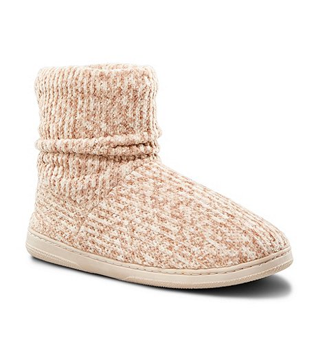 Women's Knit Booties with Rubber Outsole