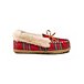 Women's Hand Sewn Plaid Slippers - Red Plaid