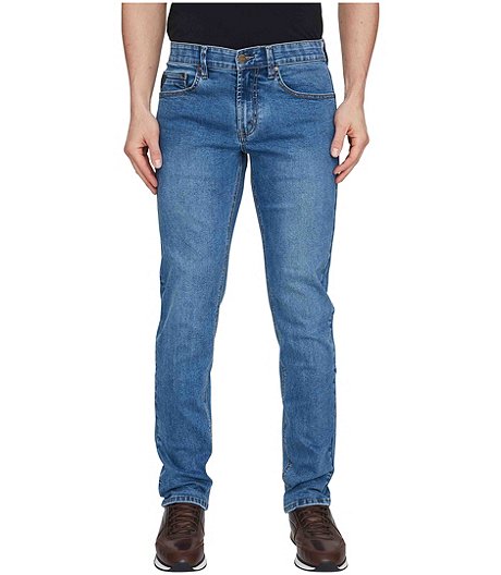 Men's Peter Slim Fit Straight Stretch Denim Jeans - Stonewash