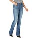 Women's Retro Green High Rise Slim Bootcut Jeans - Medium Indigo