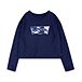 Girls' 7-16 Years Batwing Logo Jersey Crewneck Sweatshirt