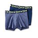 Men's 2 Pack Fashion Side X Side Cotton Stretch Trunk Briefs with Elastic Waistband