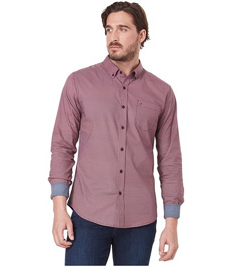 Men's Franco Long Sleeve Slim Fit Poplin Shirt - ONLINE ONLY