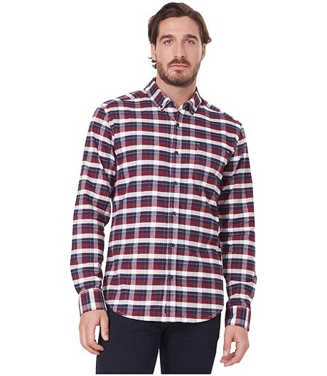 Men's Jefferson Long Sleeve Stretch Plaid Flannel Shirt - ONLINE ONLY