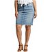 Women's Frisco Super High Rise Vintage Fit Pencil Jean Skirt Plus Size - Indigo - ONLINE ONLY