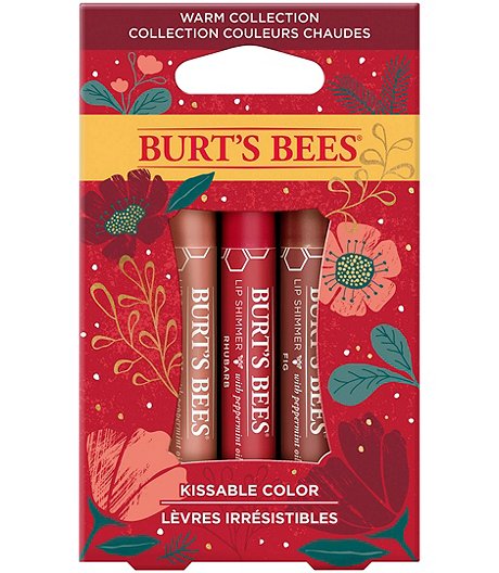 3 Pack Shimmers Natural Ingredient Lip Balm Gift Set 